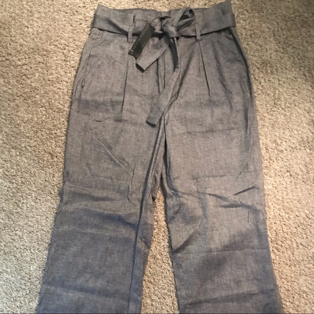 High rise wide leg trousers NWT